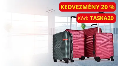 20% KEDVEZMÉNY a TÁSZKÁKRA, TÁSÁKRA ÉS HÁTIZSÁKOKRA